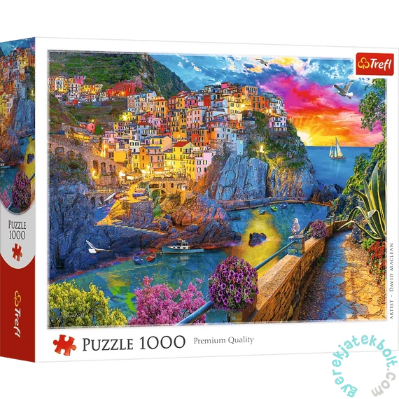 Trefl 1000 db-os puzzle - Egy esti séta a Cinque Terrében (10982)