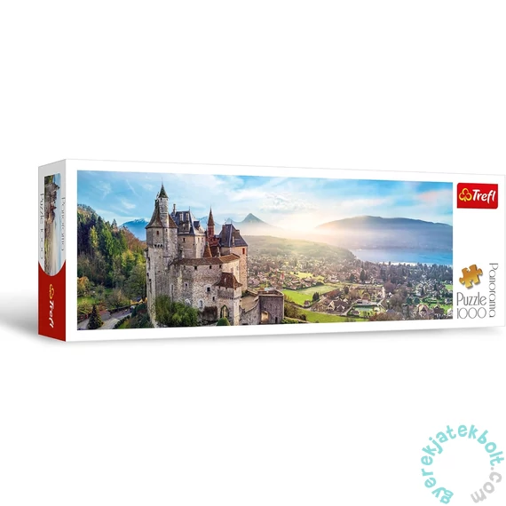 Trefl 1000 db-os Panoráma puzzle - Menthon kastély, Franciaország (29055)