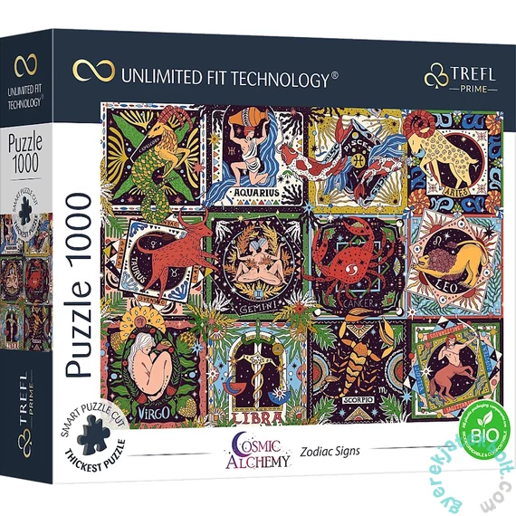 Trefl 1000 db-os UFT Prime puzzle - Cosmic Alchemy - Zodiac Signs (10752)