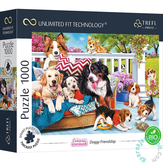 Trefl 1000 db-os UFT Prime puzzle - Cuteness Overload - Doggy Friendship (10698)
