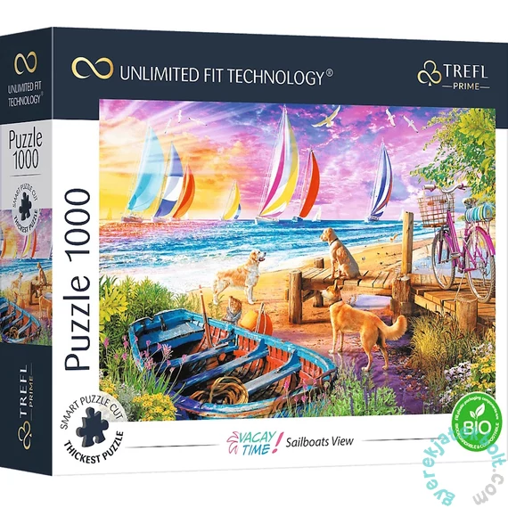 Trefl 1000 db-os UFT Prime puzzle - Vacay Time - Sailboats View (10697)