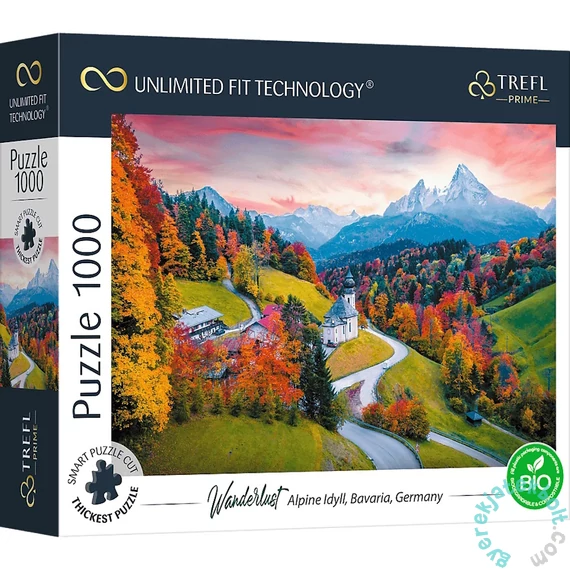 Trefl 1000 db-os UFT Prime puzzle - Wanderlust - Alpine Idyll, Bavaria, Germany (10703)