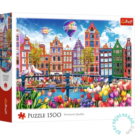Trefl 1500 db-os puzzle - Colourful Amsterdam (26221)