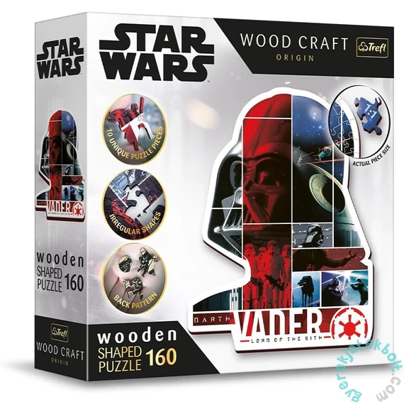 Trefl 160 db-os Wood Craft Shaped Prémium Fa Puzzle - Star Wars - Darth Vader (20190)
