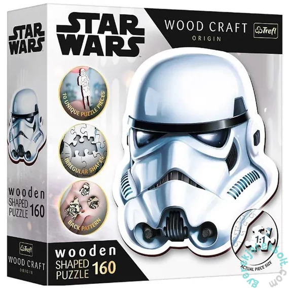 Trefl 160 db-os Wood Craft Shaped Prémium Fa Puzzle - Star Wars - Rohamosztagos sisak (20188) 