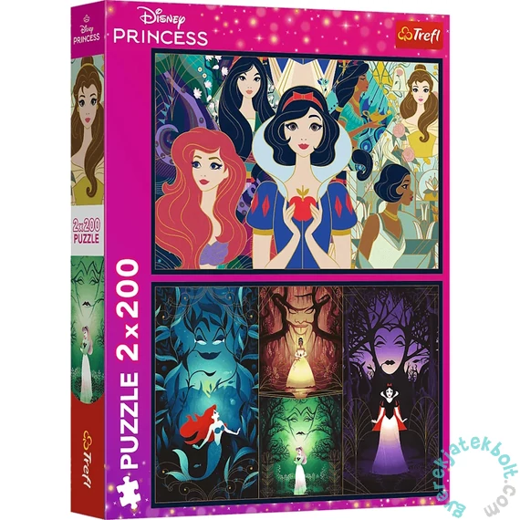 Trefl 2 x 200 db-os puzzle - Disney - Varázslatos hercegnők (13317)