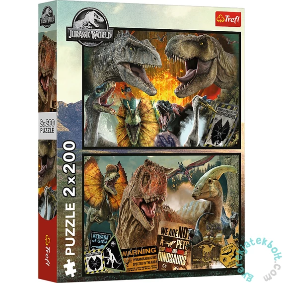 Trefl 2 x 200 db-os puzzle - Jurassic World (13316)