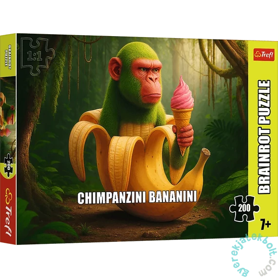 Trefl 200 db-os puzzle - BrainRots, Chimpanzini Bananini (13365)