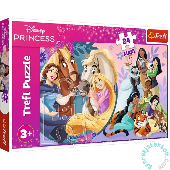 Trefl 24 db-os Maxi puzzle - Disney Princess - Barátság mosolya (14379)
