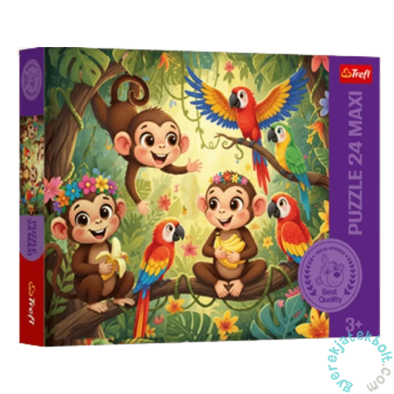 Trefl 24 db-os Maxi puzzle - Majmok és Barátai (14423)
