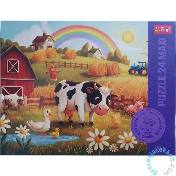 Trefl 24 db-os Maxi puzzle - Tehén a farmon (14421)