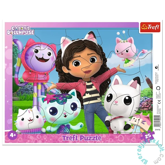 Trefl 25 db-os puzzle - Gabi babaháza - Ismerkedj meg Gabival és barátaival (31415)