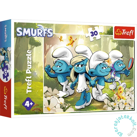 Trefl 30 db-os puzzle - Hupikék törpikék (18317)