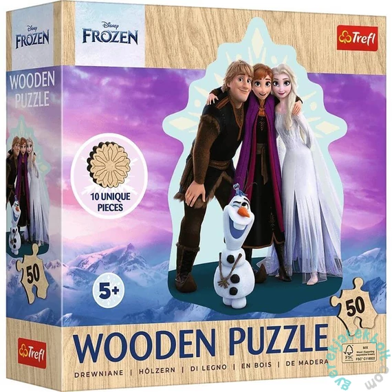 Trefl 50 db-os Wood Craft Shaped Prémium Fa Puzzle - Jégvarázs (20283)