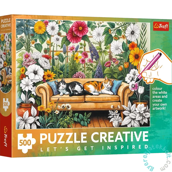 Trefl 500 db-os Creative puzzle - Cat Orangery (37562)