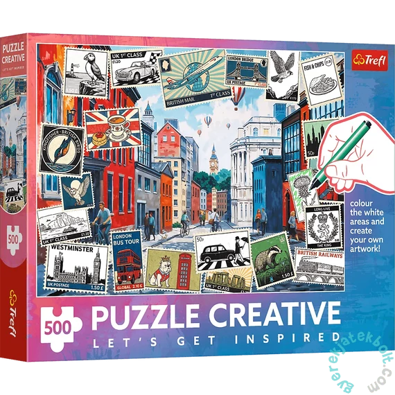 Trefl 500 db-os Creative puzzle - Greetings from London (37563)