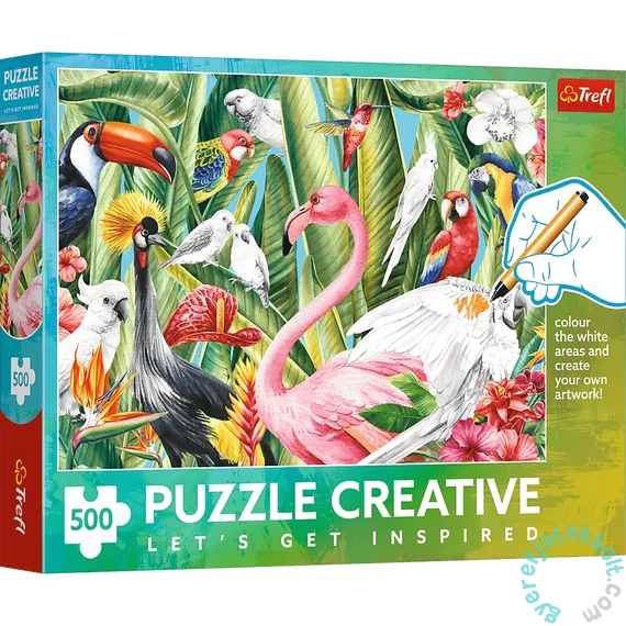 Trefl 500 db-os Creative puzzle - Paradise Birds (37564)
