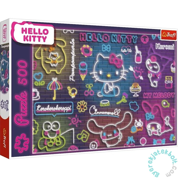Trefl 500 db-os puzzle - Hello Kitty Neon (37523)
