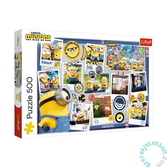 Trefl 500 db-os puzzle - Minyonok 2 - Bolondos fotógyűjtemény (37390)