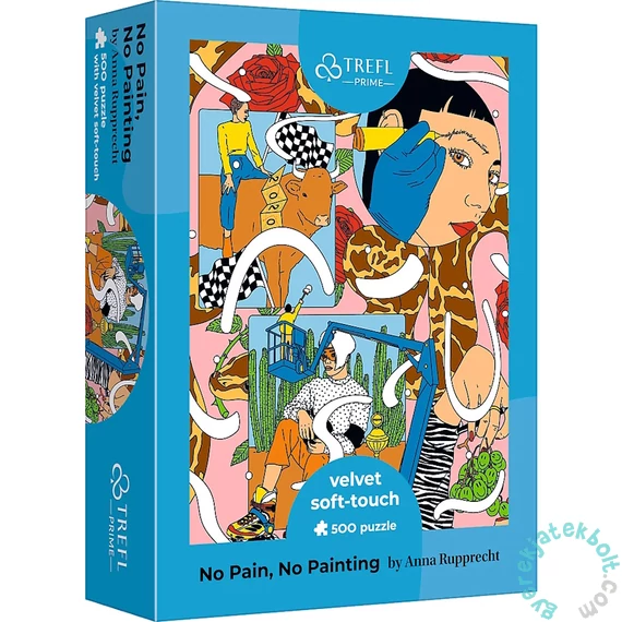 Trefl 500 db-os UFT VELVET Soft-Touch puzzle - No Pain, No Painting, Rupprecht (37423)