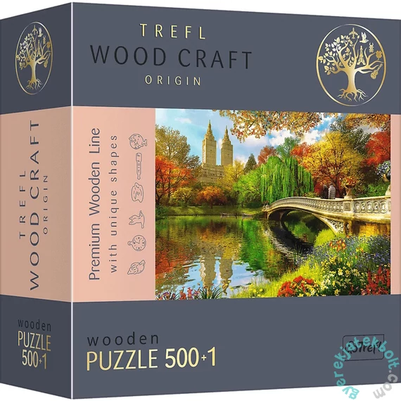 Trefl 501 db-os Wood Craft Prémium Fa Puzzle - Central Park, Manhattan, New York (20157)