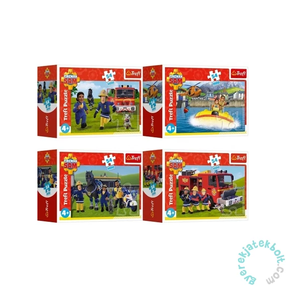 Trefl 54 db-os MINI puzzle - Sam a Tűzoltó - többféle (54205)