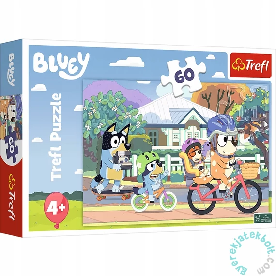 Trefl 60 db-os puzzle - Bluey- Biciklizés (17384)