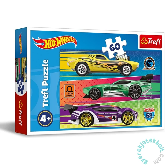 Trefl 60 db-os puzzle - Hot wheels kisautók (17389)