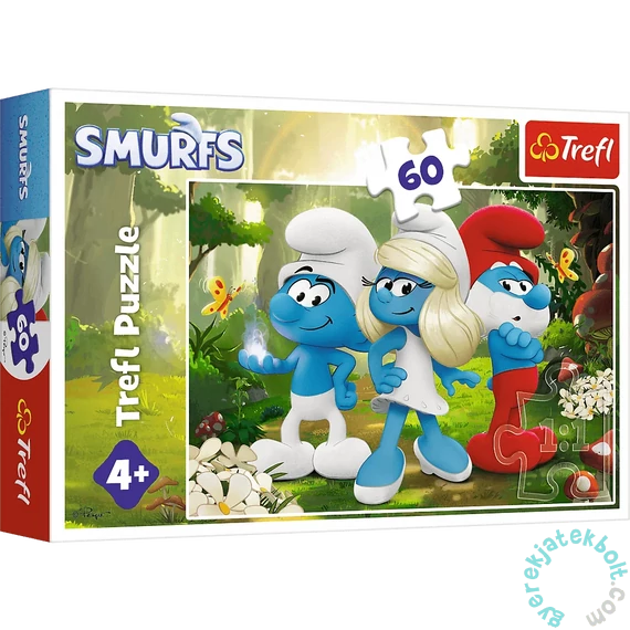 Trefl 60 db-os puzzle - Hupikék törpikék (17401)