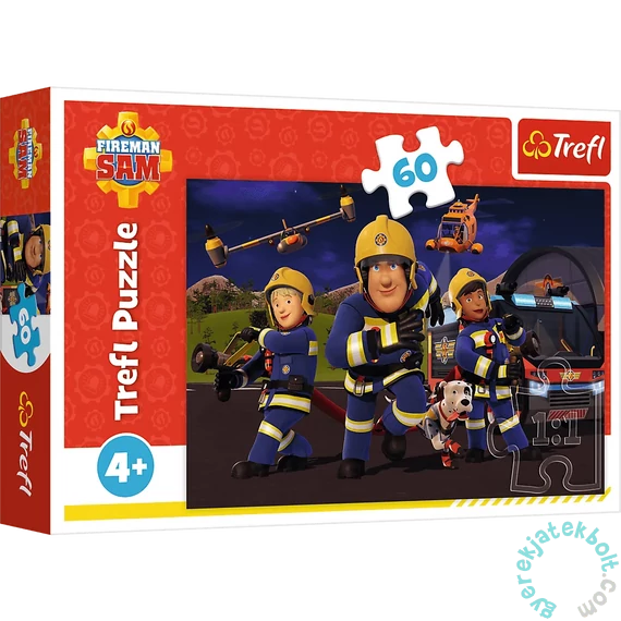 Trefl 60 db-os puzzle - Sam tűzoltó - Hős egyenruhában (17413)