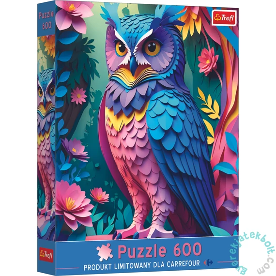 Trefl 600 db-os Paper Art puzzle - Limitált kiadás - Bagoly (94205)