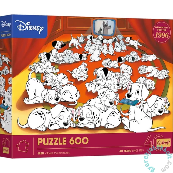 Trefl 600 db-os puzzle - 40 Éves Jubileum - Disney - 101 kiskutya (37604)