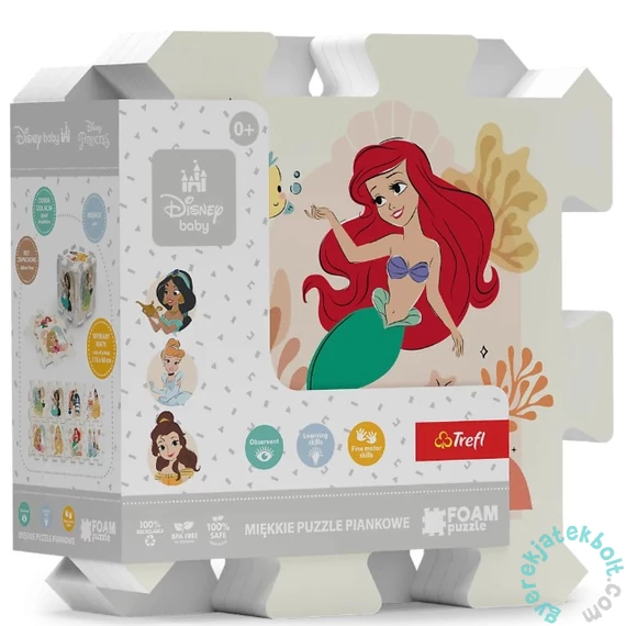 Trefl 8 db-os Szivacs puzzle - Disney hercegnők (61605)