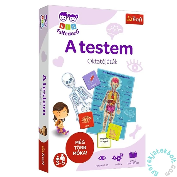 Trefl Kis Felfedező oktató társasjáték - A testem (01990)