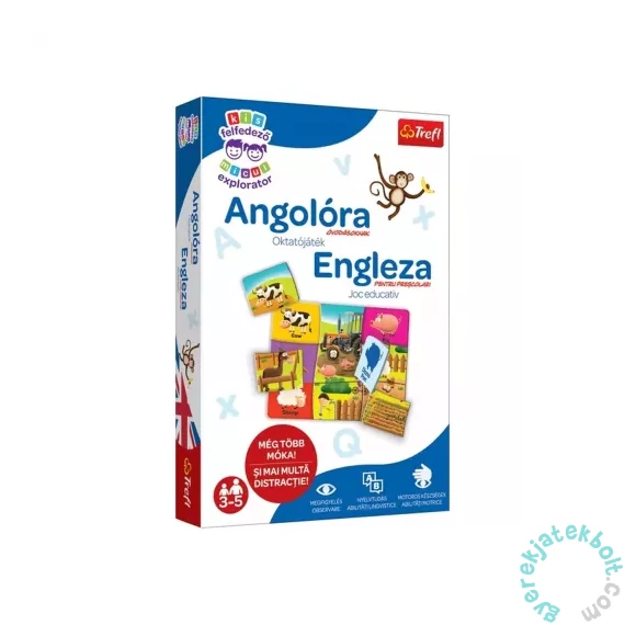 Trefl Kis Felfedező oktató társasjáték - Angolóra (02847)