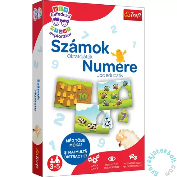 Trefl Kis Felfedező oktató társasjáték - Számok (02843)