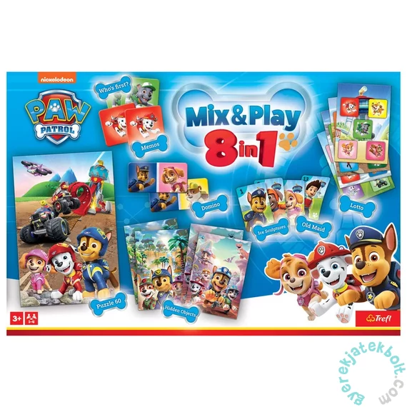 Trefl Mancs Őrjárat 8 az 1-ben Mix&amp;Play társasjáték (02597)