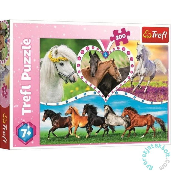 Trefl 200 db-os puzzle - Gyönyörű lovak (13248)
