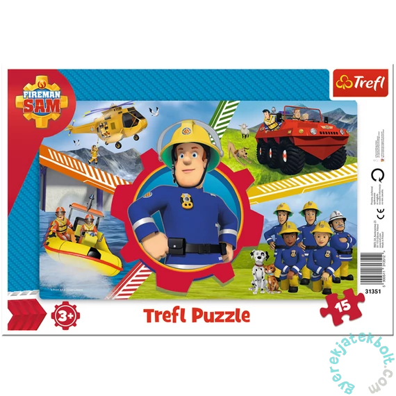 Trefl 15 db-os keretes puzzle - Sam, a tűzoltó (31351)