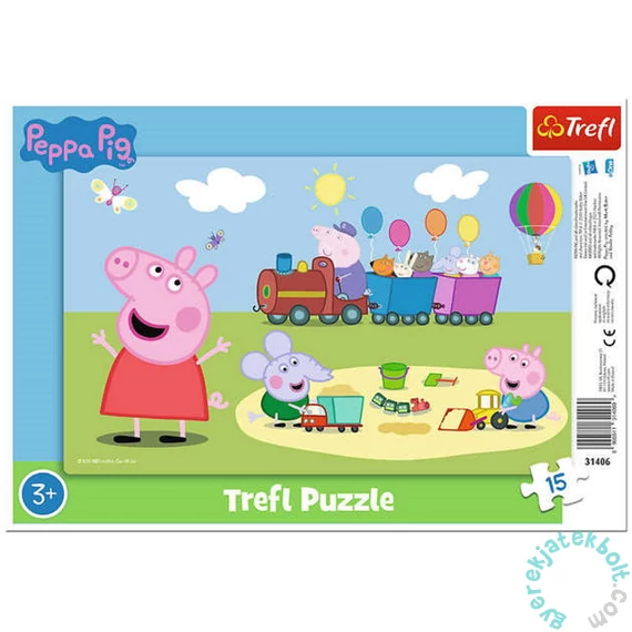 Trefl 15 db-os keretes puzzle - Peppa malac (31406)