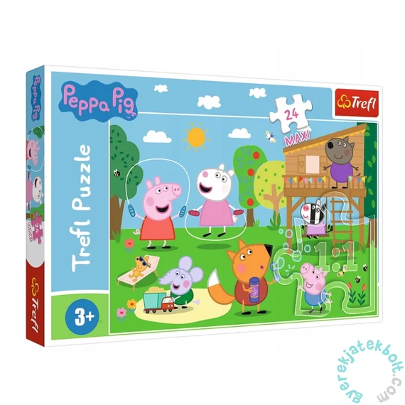 Trefl 24 db-os Maxi puzzle - Peppa Malac - Játszótéri móka (14342)