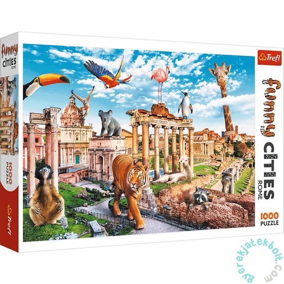 Trefl 1000 db-os puzzle - Vicces városok - Vad Róma (10600)