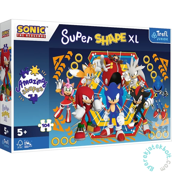 Trefl Super Shape XL 104 db-os puzzle - Sonic világa (50032)