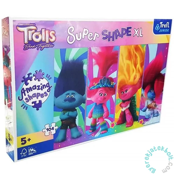 Trefl Super Shape XL 104 db-os puzzle - Trollok (50037)