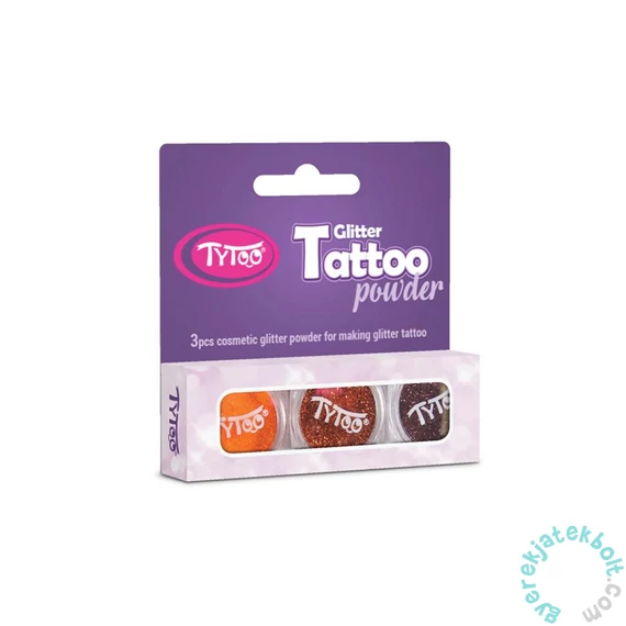 TyToo - Csillámpor szett - Narancssárga, Világosbarna, Barna (CTPS0022)