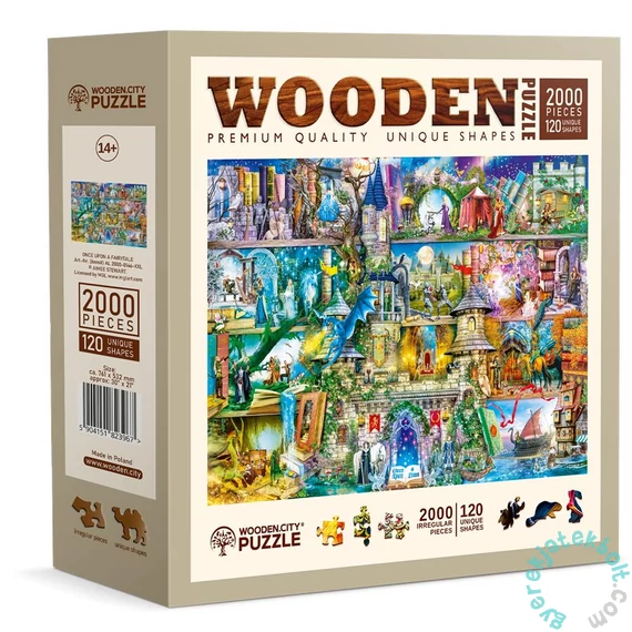 Wooden City 2000 db-os fa puzzle - Egyszer volt, hol nem volt (AL2000-0146-XXL)