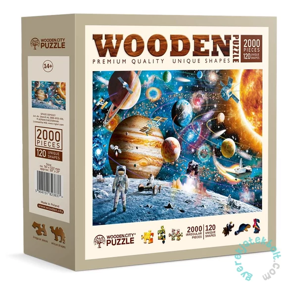 Wooden City 2000 db-os fa puzzle - Űrodüsszeia  (AL2000-0133-XXL)