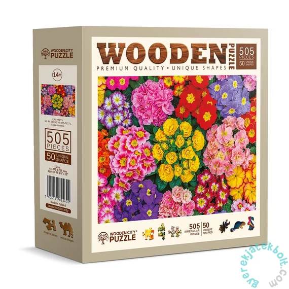 Wooden City 505 db-os fa puzzle - Virágzó virágok (NB505-0127-L)