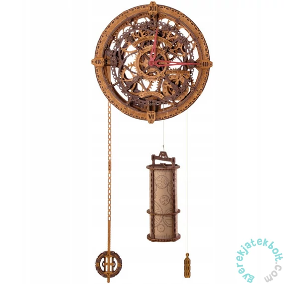 Wooden City WF359 - Industrial Vintage Wall Clock Decoration - Wooden Puzzle