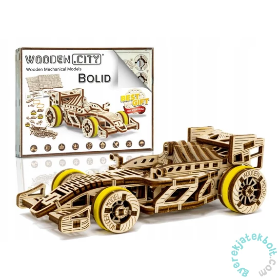 Wooden City WR326 - Bolid Vehicles - Wooden Puzzle